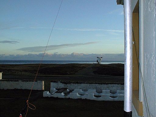 fog horn tower in distance